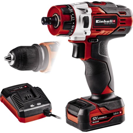 Einhell Bohrschrauber TE-CD 12/1 X-Li 12 V, 1 Akku (2 Ah)