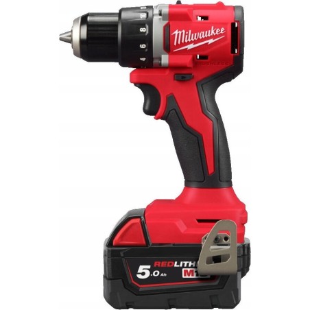 Milwaukee Akku-Bohrschrauber M18 BLDDRC-502C 18 V, 2 × 5,0 Ah Li-Ion