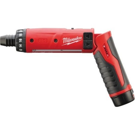 Milwaukee-Bohrschrauber MILWAUKEE SCHRAUBER 1/4" 2x2,0 Ah LI-ION M4D-202BM4C ME4933440475