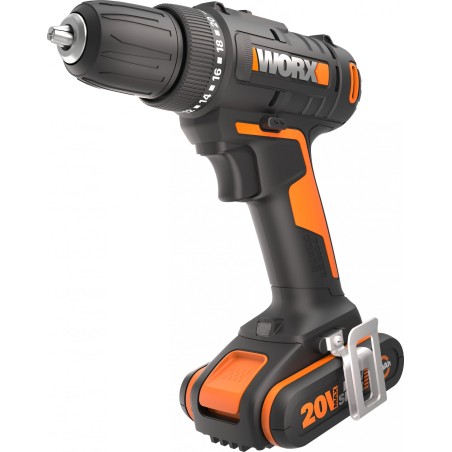 Bohrschrauber Worx WX100 20 V, 1 Akku (2 Ah)