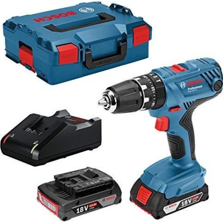 Bosch-Bohrschrauber GSB 18V-21, 18 V, 2 Akkus à 2 Ah (06019H1107)