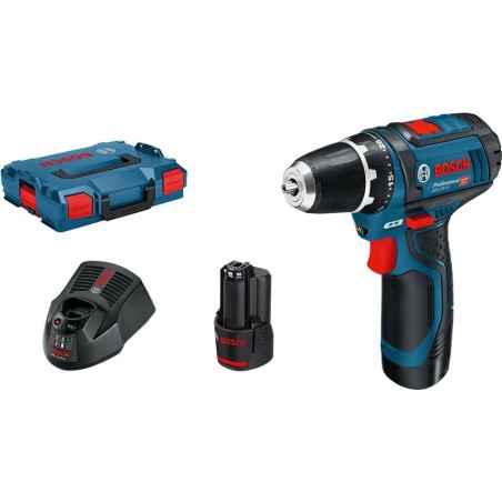 Bosch Akku-Bohrschrauber GSR 10,8-2-LI 12 V, 2 x 2-Ah-Akku (0601868109)