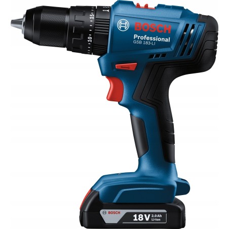 Bosch Akku-Bohrschrauber GSB 183-LI 18 V, 2 x 2-Ah-Akku
