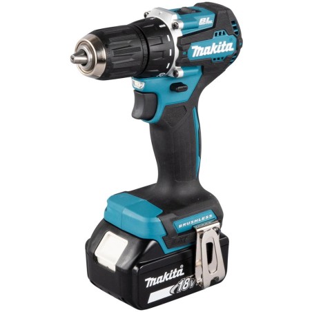 Makita DDF487RFE3 Akku-Schrauber/Schlagschrauber, 1700 U/min, Schwarz, Blau, Stahl