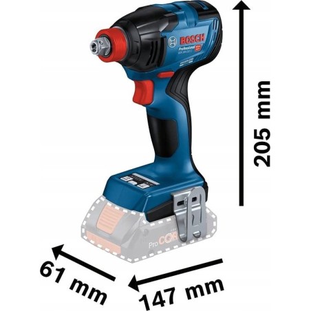 Bosch-Schlagschrauber KLUCZ.UDAR.AKU.GDX 18 V-210 C 2×5 Ah Li-Ion Schlagschrauber L-BOXX
