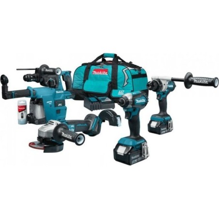 Makita 9-teiliges Elektrowerkzeug-Set (M DLX4155TX1)