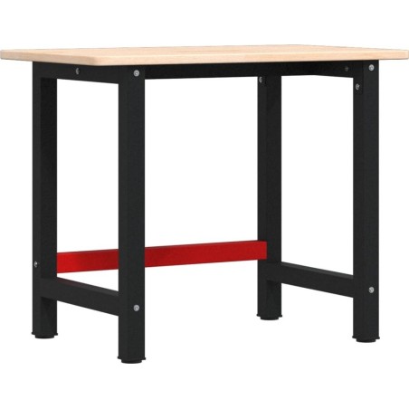 vidaXL vidaXL Arbeitstisch, 100 x 60 x 81,5 cm, rechteckig, massives Eichenholz