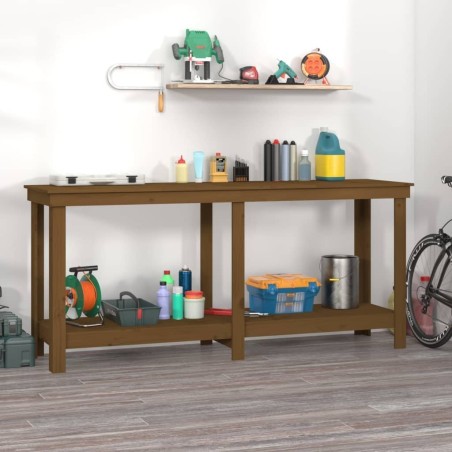 vidaXL vidaXL Arbeitstisch, honigbraun, 180 x 50 x 80 cm, Kiefernholz
