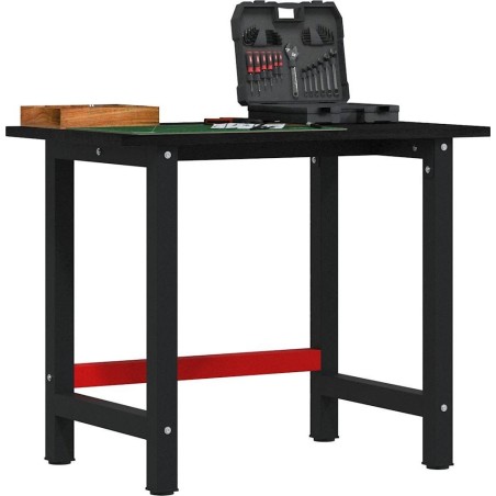 vidaXL vidaXL Arbeitstisch, dunkelbraun, 100 x 60 x 81,5 cm, massives Eichenholz