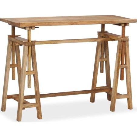 vidaXL Zeichentisch, massives Mangoholz, 116 x 50 x 76 cm